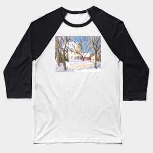 Bristol Road, Damriscotta Maine Baseball T-Shirt